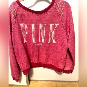 Victoria secret love pink sweater